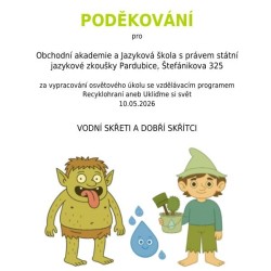 Recyklohraní - voda - plakát