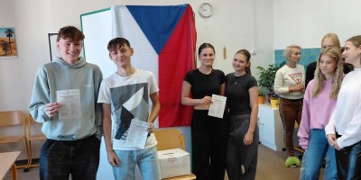 Studentské volby 2025 na Obchodní akademii v Pardubicích